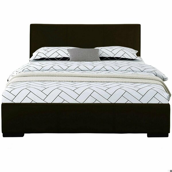 Homeroots 34.8 x 63.4 x 85.4 in. Black Platform Queen Size Bed 396991